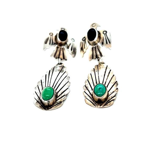 Tommy Sterling Native American Earrings - Picture 6 of 9